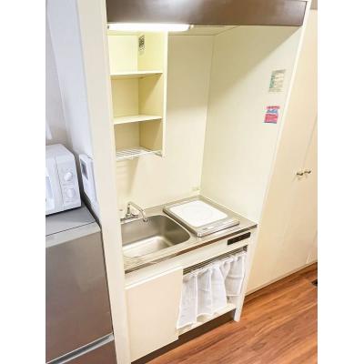 ●2026年5月14日から入居可●ユニオンマンスリー久米川１　403　1R・シングル☆デスク・チェア完備♪モニター付きインターフォン＆洗濯機や冷蔵庫など生活家電のあるお部屋/西武新宿線沿線/所沢駅や高の物件画像