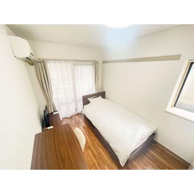 ユニオンマンスリー与野１　109　1K・シングル☆人気の角部屋♪建物オートロック＆モニター付きインターフォン＆室内洗濯機完備♪デスク・チェアのあるお部屋/さいたま新都の物件画像