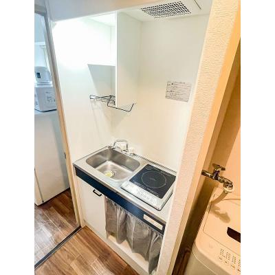 ユニオンマンスリー与野１　109　1K・シングル☆人気の角部屋♪建物オートロック＆モニター付きインターフォン＆室内洗濯機完備♪デスク・チェアのあるお部屋/さいたま新都の物件画像