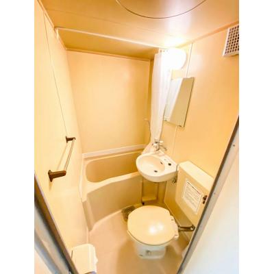 ユニオンマンスリー南柏２　303　1R・シングル☆女性も安心のモニター付きインターホン完備！デスク・チェアや洗濯機や冷蔵庫など生活家電のあるお部屋。JR常磐線沿線。物の物件画像