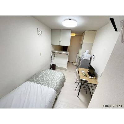 ユニオンマンスリー坂戸駅前１　103　1R・シングル☆デスク・チェア完備♪安心のモニター付きインターフォン＆室内洗濯機があるお部屋/朝霞台駅や池袋駅へ乗換なし/コンビの物件画像