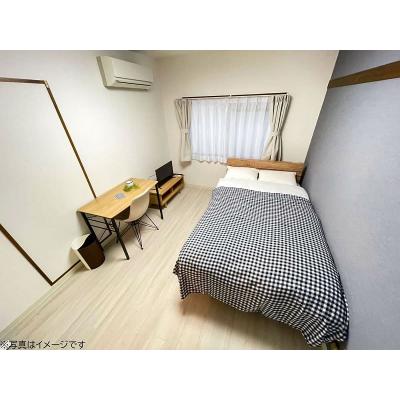 ユニオンマンスリー稲毛１　203　1R・セミダブル☆人気の角部屋＆バストイレ別＆デスク・チェア完備♪室内洗濯機や冷蔵庫など生活家電のあるお部屋/JR総武本線利用で錦糸町の物件画像