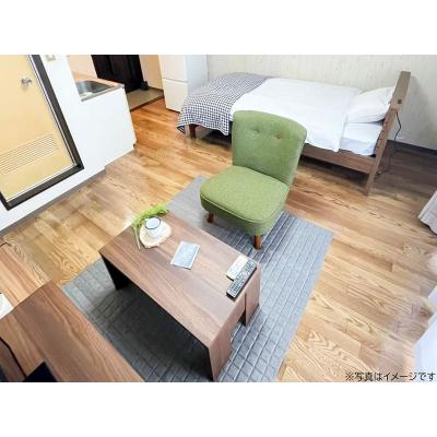 ユニオンマンスリー三軒茶屋１３　304　1R・シングル☆【禁煙ルーム】冷蔵庫や電子レンジなど生活家電完備♪ソファ・ローテーブルのあるお部屋の物件画像