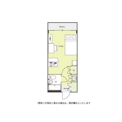 ユニオンマンスリー実籾１　306　1R・セミダブル☆【禁煙ルーム】22.4㎡・2口ガスコンロ＆キッチンカウンター付きのお部屋♪駅前には深夜まで営業のスーパーの物件画像