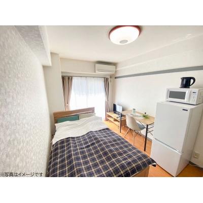 ユニオンマンスリー津田沼３　101　1R・セミダブル☆【禁煙ルーム】人気の角部屋♪デスク・チェアのあるお部屋/千葉工業大学津田沼キャンパスまで徒歩通学/駅前にはの物件画像