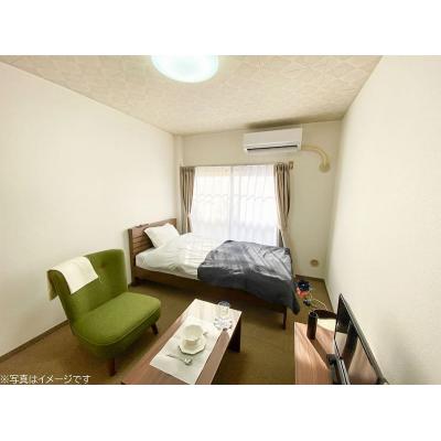 ユニオンマンスリー稲城フェリーチェ１　115　1R・シングル☆【禁煙ルーム】ローテーブル・ソファのあるお部屋♪冷蔵庫や電子レンジなど生活家電完備/京王相模原線利の物件画像