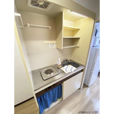 ●2026年4月18日から入居可●ユニオンマンスリー京王稲田堤セレーノ１　119　1R・セミダブル☆【禁煙ルーム】冷蔵庫や電子レンジなど生活家電完備♪デスク・チェアのあるお部屋/京王相模原線特急の物件画像