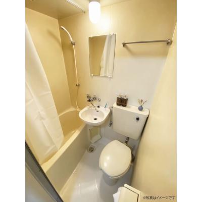 ユニオンマンスリー京王稲田堤２　105　1R・セミダブル☆【禁煙ルーム】冷蔵庫や電子レンジなど生活家電完備♪デスク・チェアのあるお部屋/都営新宿線の物件画像