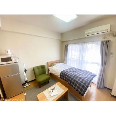 ユニオンマンスリー百合ヶ丘３　402　1R・シングル☆◆インターネット固定回線（有線・Wi-Fi）無料の部屋◆【禁煙ルーム】安心の建物AL＆室内洗濯機完備！ソファ・ローテーブルのあるお部屋の物件画像