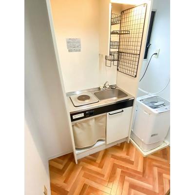 ●2026年4月18日から入居可●ユニオンマンスリー北朝霞１　301 1K・シングル☆【禁煙ルーム】人気の角部屋&2面採光♪安心の室内洗濯機＆玄関から直接居室が見えないリビングドア完備！電子レンジやたの物件画像