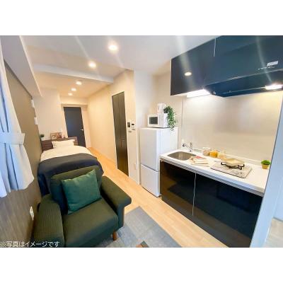 ユニオンマンスリー新富町レジデンス１　602　1R・シングル☆◆インターネット固定回線（有線・Wi-Fi）無料の部屋◆【禁煙ルーム】2022年築の築浅デザイナーズ物件！人気の角部屋＆バストイレ別！の物件画像