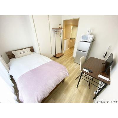 ユニオンマンスリー船堀１　302　1R・シングル☆【禁煙ルーム】安心のモニター付きインターフォン＆室内洗濯機完備♪デスク・チェアのあるお部屋の物件画像