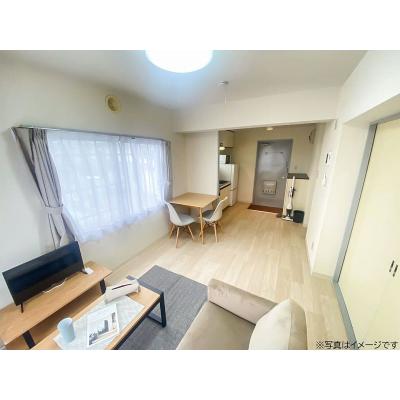 ユニオンマンスリー府中多磨１　203　1DK・ダブル☆【禁煙ルーム】人気の角部屋＆2面採光♪来客時に安心のモニター付きインターフォン完備！の物件画像