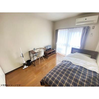 ユニオンマンスリー府中西府３　207　1K・シングル☆【禁煙ルーム】人気の角部屋♪安心のモニター付きインターフォン・室内洗濯機・玄関から居室が直接見えないリビングドア完備！デスク・チェアのあるお部屋の物件画像
