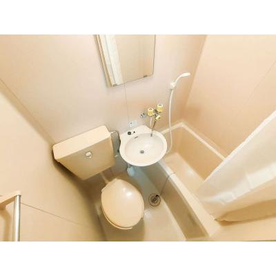 ユニオンマンスリー府中西府３　401　1K・シングル☆【禁煙ルーム】デスク・チェア完備＆角部屋物件。室内洗濯機や2ドア冷蔵庫など生活家電のあるお部屋の物件画像