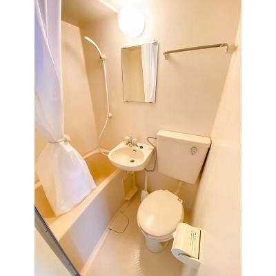 ユニオンマンスリー恋ヶ窪５　201　1R・シングル☆【禁煙ルーム】人気の角部屋＆2面採光♪来客時も安心モニター付きインターフォン完備！洗濯機や2ドア冷蔵庫など生活家電のあるお部屋の物件画像