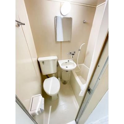 ユニオンマンスリー花小金井２　201　1R・シングル☆【禁煙ルーム】安心の建物AL＆宅配ボックス＆モニター付きインターフォン＆室内洗濯機完備！デスク・チェア＆冷蔵庫や電子レンジなど生活家電のあるお部屋の物件画像