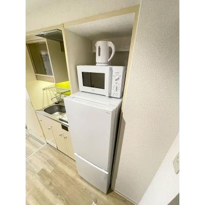 ユニオンマンスリー花小金井２　201　1R・シングル☆【禁煙ルーム】安心の建物AL＆宅配ボックス＆モニター付きインターフォン＆室内洗濯機完備！デスク・チェア＆冷蔵庫や電子レンジなど生活家電のあるお部屋の物件画像