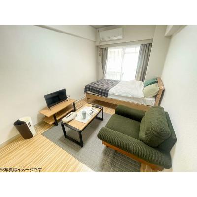 ユニオンマンスリー久米川１　204　1R・セミダブル☆【禁煙ルーム】ソファ＆ローテーブル付き♪モニター付きインターフォン＆洗濯機や冷蔵庫など生活家電のあるお部屋/西武新宿線沿線の物件画像