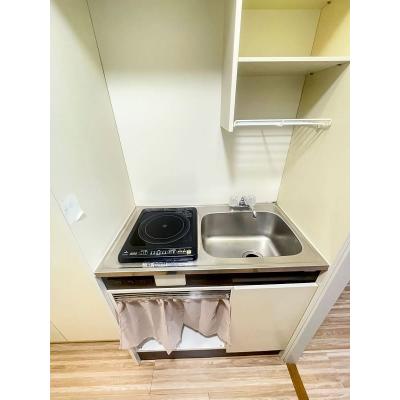 ユニオンマンスリー久米川１　204　1R・セミダブル☆【禁煙ルーム】ソファ＆ローテーブル付き♪モニター付きインターフォン＆洗濯機や冷蔵庫など生活家電のあるお部屋/西武新宿線沿線の物件画像