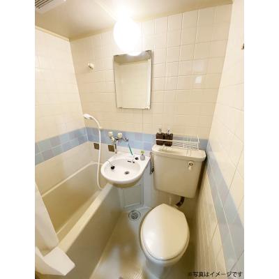 ユニオンマンスリー東村山３　107　1K・シングル☆【禁煙ルーム】安心のモニター付きインターフォン・室内洗濯機完備！デスク・チェア＆たっぷり収納2ドア冷蔵庫や電子レンジなど生活家電のあるお部屋の物件画像