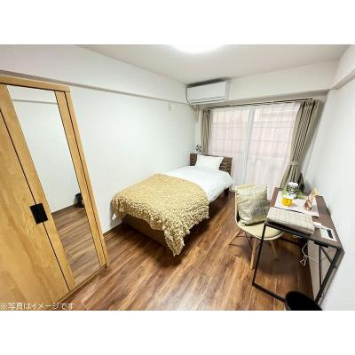 ユニオンマンスリー東村山１　105　1R・シングル☆【禁煙ルーム】安心の宅配ボックス＆モニター付きインターフォン完備♪デスク・チェア＆室内洗濯機や冷蔵庫など生活家電のあるお部屋の物件画像