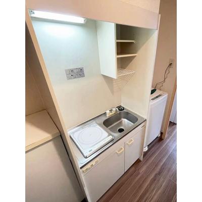 ユニオンマンスリー八王子５　206　1K・シングル☆【禁煙ルーム】安心のモニター付きインターフォン＆室内洗濯機完備！デスク・チェアのあるお部屋の物件画像