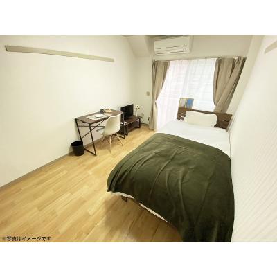 ユニオンマンスリー京王堀之内ラシュレ４　112　1R・シングル☆◆インターネット固定回線（有線）無料の部屋◆【禁煙ルーム】デスク・チェア完備！2ドア冷蔵庫など生活家電のあるお部屋の物件画像