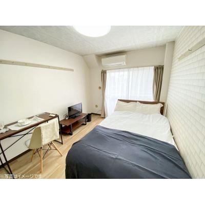 ユニオンマンスリー京王堀之内ラシュレ４　311　1R・セミダブル☆◆インターネット固定回線（有線）無料の部屋◆【禁煙ルーム】人気の角部屋＆宅配ボックス完備！デスク・チェア＆冷蔵庫など生活家電のあるお部の物件画像