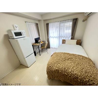 ユニオンマンスリー川崎１８　205　1K・シングル☆【禁煙ルーム】人気の角部屋！室内洗濯機や冷蔵庫などの生活家電があるお部屋/深夜24時まで営業スーパー・まいばすけっとやコンビニ至近の物件画像