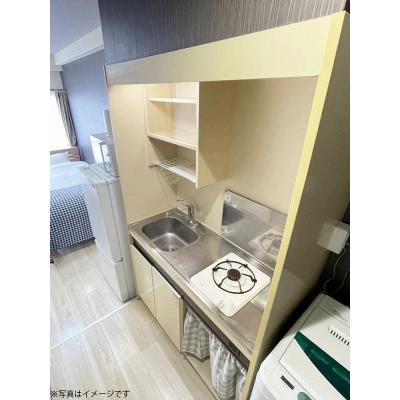 ●2026年4月14日から入居可●ユニオンマンスリー登戸２　3B　1R・シングル☆◆インターネット固定回線（有線・Wi-Fi）無料の部屋◆【禁煙ルーム】セキュリティ面も安心のモニター付きインターフォンの物件画像