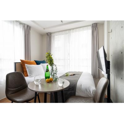 最寄駅マデ徒歩4分/新宿マデ2駅/家具家電付キ/EXAM高田馬場 301の物件画像