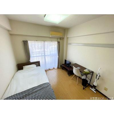 ユニオンマンスリー百合ヶ丘３　406　1R・シングル☆【禁煙ルーム】デスク・チェア＆2ドア冷蔵庫や電子レンジなど生活家電のあるお部屋/安心の建物AL＆室内洗濯機完備の物件画像