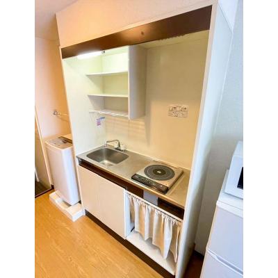 ユニオンマンスリー百合ヶ丘３　406　1R・シングル☆【禁煙ルーム】デスク・チェア＆2ドア冷蔵庫や電子レンジなど生活家電のあるお部屋/安心の建物AL＆室内洗濯機完備の物件画像