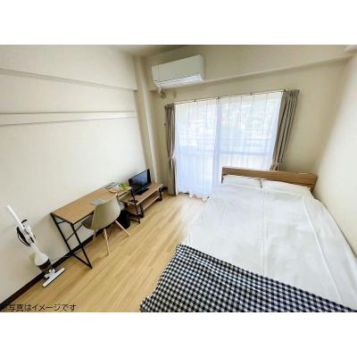 ユニオンマンスリー百合ヶ丘３　407　1R・セミダブル☆【禁煙ルーム】安心の建物AL＆室内洗濯機完備/デスク・チェア＆2ドア冷蔵庫や電子レンジなど生活家電のあるお部屋の物件画像