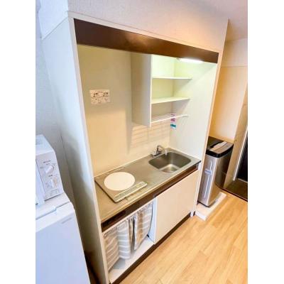 ユニオンマンスリー百合ヶ丘３　407　1R・セミダブル☆【禁煙ルーム】安心の建物AL＆室内洗濯機完備/デスク・チェア＆2ドア冷蔵庫や電子レンジなど生活家電のあるお部屋の物件画像