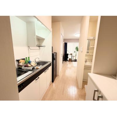 コスパだけじゃない“快適さ重視”マンスリータウン【２０１６年築！】【ＪＲ高崎駅徒歩８分♪】【バストイレ別＋うれしい独立洗面台あり☆】【無料Wi-Fiあり】檜物町Ａ5の物件画像