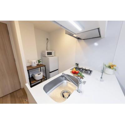 ★SステイPS北浜オリジン【禁煙ルーム・Wi-Fi無料・１LDK・ダブルベッド】★インターネットWi-Fi無料・浴室暖房乾燥機・独立洗面化粧台・ウォシュレット・ガス２口Kなど設備充実★の物件画像