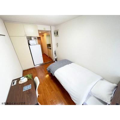 ユニオンマンスリー中山２　204　1R・シングル☆【禁煙ルーム】デスク・チェア＆洗濯機や冷蔵庫など生活家電のあるお部屋/23時まで営業のスーパー・まいばすけっとまで物の物件画像