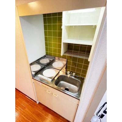 ユニオンマンスリー中山２　204　1R・シングル☆【禁煙ルーム】デスク・チェア＆洗濯機や冷蔵庫など生活家電のあるお部屋/23時まで営業のスーパー・まいばすけっとまで物の物件画像