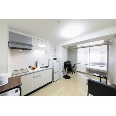 ★SステイFF心斎橋イースト松屋町【禁煙ルーム・Wi-Fi無料・１DK・セミダブルベッド・オール電化】★インターネットWi-Fi無料★設備充実★ペット可★の物件画像