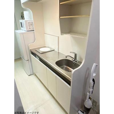 ユニオンマンスリー横浜鶴ヶ峰２　W101　1R・シングル☆【禁煙ルーム】人気の角部屋＆嬉しいロフトつき♪デスク・チェア完備！室内洗濯機など生活家電のあるお部屋の物件画像