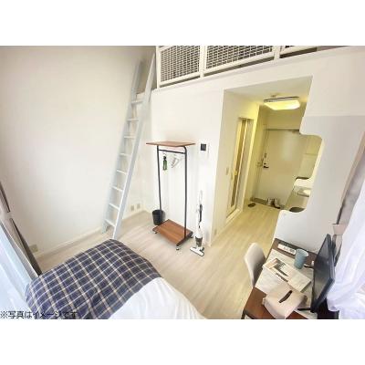 ユニオンマンスリー横浜鶴ヶ峰３　E210　1R・セミシングル☆【禁煙ルーム】人気の角部屋＆たっぷり収納ロフトつき♪安心のモニター付きインターフォン＆室内洗濯機完備！の物件画像