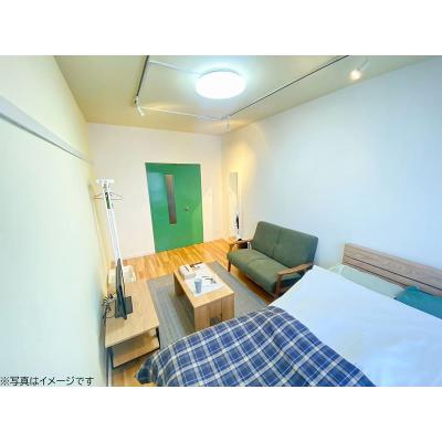 ユニオンマンスリーかしわ台１　312　1K・セミダブル☆【禁煙ルーム】安心のモニター付きインターフォン＆室内洗濯機完備！ソファのあるお部屋/相鉄本線沿線＆海老名駅まで1駅♪の物件画像