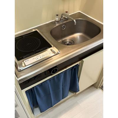 ユニオンマンスリー新松戸１　205　1K・シングル☆【禁煙ルーム】くつろげる一人掛けソファつき♪2ドア冷蔵庫や電子レンジなど生活家電のあるお部屋！安心の建物オートロック完備の物件画像