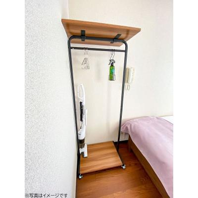 ユニオンマンスリー新松戸１　506　1K・シングル☆【禁煙ルーム】人気の角部屋＆デスク・チェアのあるお部屋♪安心の建物AL＆来客時も玄関から直接居室が見えないリビングドア完備の物件画像