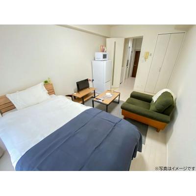 ユニオンマンスリー新松戸１　104　1K・シングル☆【禁煙ルーム】室内洗濯機やたっぷり収納2ドア冷蔵庫など生活家電完備！ローテーブル・ソファのあるお部屋/流通経済大学新松戸キャンパスまで徒歩通学の物件画像