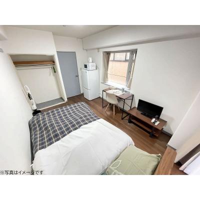 ユニオンマンスリー津田沼３　214　1K・セミダブル☆【禁煙ルーム】人気の角部屋♪デスク・チェアのあるお部屋/千葉工業大学津田沼キャンパスまで徒歩通学の物件画像