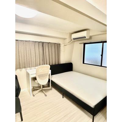 【巽ハイム５０３】飯田橋駅から徒歩４分　Wi-Fi(NURO光）無料・ダブルベッド設置の物件画像