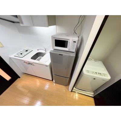 ★SステイAS神戸ハーバーサイド【禁煙ルーム・１K・Wi-Fi無料・セミダブルベッド】★独立洗面台・浴室乾燥機・温水洗浄便座・ガス2口キッチンなど設備充実★の物件画像